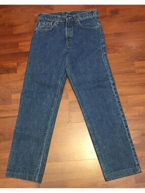 Vtg 80s 90s Levi's 505 Dark Wash Jeans Made in USA sz 27 x 29
